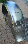 Harley Wla Wlc Flathead Rear Fender With Bracket Military 3710-41. Fixed Price $895.00.