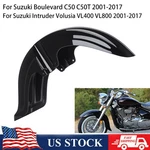 Gloss Black Front Fender For Suzuki Boulevard M50 C50/T VL800 Volusia 01-17. Fixed Price $185.12.