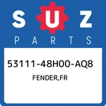 53111-48H00-AQ8 Suzuki Fender,fr 5311148H00AQ8, New Genuine Oem Part. Fixed Price $222.53.