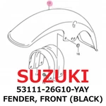New Suzuki Genuine 2011-2015 TU250X Fender, Front (black) 53111-26G10-YAY. Fixed Price $161.99.