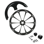 30'' Painted Front Fender&wheel Rim Hub Single Disc Fit For Harley Touring 08-25. Fixed Price $1219.98.