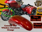 14-2025 Oem Harley Touring/trike Chopped Front Fender Whiskey Firestorm Orange. Fixed Price $399.95.