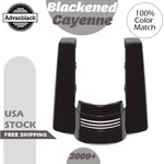 Advan Blackened Cayenne Dual Uncut Rear Fender Extension For 09+ Harley Touring. Fixed Price $299.00.