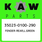 35023-0100-290 Kawasaki Fender-rear,l.green 350230100290, New Genuine Oem Part. Fixed Price $60.71.