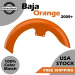 Baja Orange 19" Reveal Wrapper Hugger Front Fender Fits Harley Touring 2009+. Fixed Price $649.00.