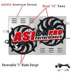 Aluminum Radiator Shroud Fan+relay Fit 1997-2004 Ford Mustang Gt Svt Cobra 4.6L. Fixed Price $99.00.
