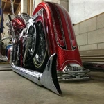Harley Davidson Softail Classic Heritage Cholo 6" Stretched Rear Fender 9 Wide. Fixed Price $249.00.