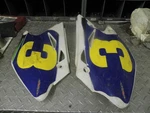 KX450F Kawasaki 2007 Side Covers Number Panels. Fixed Price $17.99.