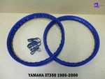 Yamaha XT350 1985-2000 Front & Rear Aluminium Blue Wheel Rim Set **BI6166**. Fixed Price $192.85.