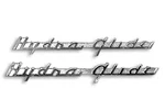 Front Fender Inchhydra Glide Emblem Set For Harley-davidson. Fixed Price $59.99.