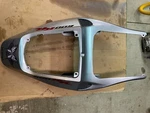 Rear Cowl 2006 Honda Cbr 600RR, Silver, Used Oem, 77211-MEEG-D000, Scratched. Fixed Price $80.00.