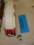 1995 89-03 Honda XR80R Oem Front Fender Mud Guard White Plastic Graphic Sticker. Fixed Price $74.00.