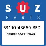 53110-48G60-BBD Suzuki Fender Comp,front 5311048G60BBD, New Genuine Oem Part. Fixed Price $736.73.