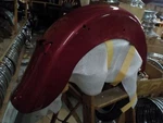 Flt "new Old Stock In Box" Rear Fender/red #59579-80FC. Fixed Price $90.00.