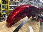 Front Fender Twisted Cherry Red 2009 Harley Road Street Glide Oem Touring Flh. Fixed Price $379.95.