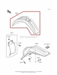 New Oem Kawasaki Front Fender Fairing Green. Fixed Price $99.99.