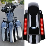 Black Cvo Style Rear Fender System Red Lens Fit For Harley Touring 1993-2008. Fixed Price $375.95.