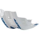 Acerbis - 2449421029 Skid Plate, White/blue. Fixed Price $67.99.