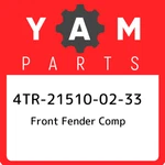 4TR-21510-02-33 Yamaha Front Fender Comp 4TR215100233, New Genuine Oem Part. Fixed Price $168.16.