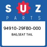 94910-29FB0-000 Suzuki Bag,seat Tail 9491029FB0000, New Genuine Oem Part. Fixed Price $70.16.