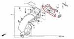 New Oem Honda Rear Fender Fairing Black. Fixed Price $104.95.