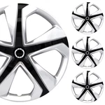 Pacrim 16" Silver/black Universal Wheel Covers/hubcaps Honda Civic Style Set. Fixed Price $66.99.