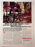 Hodaka 100 B Vintage Print Ad 1970 Original Red Chrome Motorcycle. Fixed Price $14.25.