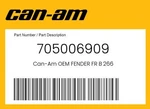 Can-am Genuine Fender Fr B 266 705006909. Fixed Price $309.99.
