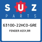 63100-22HC0-GRE Suzuki Fender Assy,rr 6310022HC0GRE, New Genuine Oem Part. Fixed Price $1854.36.