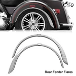 Chrome Rear Fender Flares Trim Accent For Harley Trike Flhxxx Tri-glide Flhtcutg. Fixed Price $80.98.