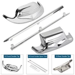 Front+rear Mudguard Fender Tip W/ Spear Trim For Harley Heritage Softail Flst. Fixed Price $73.14.
