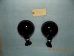 Harley Davidson Black Spot Lights W/standoffs For Police Bike Flhp Flhrp Fxdp. Fixed Price $125.00.