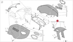 56410741BA - Ducati Monster 796 / 696 Front Mudguard Red. Fixed Price $170.06.