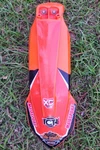 Ktm Front Fender Orange With Decals Art. 47208010000 Snr. 3003051. Fixed Price $35.00.