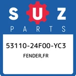 53110-24F00-YC3 Suzuki Fender,fr 5311024F00YC3, New Genuine Oem Part. Fixed Price $1073.36.