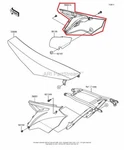 New Oem Kawasaki Side Cover Bright White 2017 2018. Fixed Price $69.16.