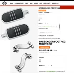 Genuine 93-26 Harley Touring Streamliner Passenger Foot Pegs Oem. Fixed Price $119.95.