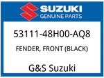 Suzuki Oem Part 53111-48H00-AQ8 Fender, Front (black). Fixed Price $265.39.