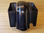 Harley Davidson 4"STRETCHED 2-1 Saddlebags And Rear Fender For Touring Bikes. Fixed Price $361.00.