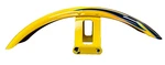 Harley-davidson Front Fender Fxst/fxdwg Yellow W/dark Blue Flames (FF12). Fixed Price $98.00.