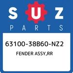 63100-38B60-NZ2 Suzuki Fender Assy,rr 6310038B60NZ2, New Genuine Oem Part. Fixed Price $711.66.