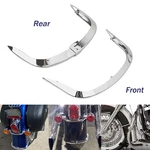 Chrome Abs Lower Front & Rear Fender Tip For Harley Softail Deluxe Flstn 05-17. Fixed Price $136.98.