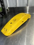 1T9-21611-00-26 Yamaha 1977 DT100 Rear Back Yellow Fender Mud Cover Guard. Fixed Price $29.99.