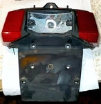 1985 Honda NH80 Aero Lead Mascot Rear Fender License Plate Holder Taillight. Fixed Price $51.97.