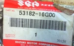 2007 Suzuki SV1000S Inner Front Upper Horn Signal Cowl Guard Cover 53182-16G00. Fixed Price $9.99.