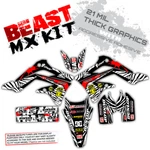 2002 2014 Yamaha Yz 125-250 Restyle Ufo Dirt Bike Graphic Kit Beast Decals. Fixed Price $139.99.