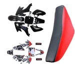Abs Plastics Kit Graphics Red Seat For CRF50F XR50R Dirt Pit Bike Black. Fixed Price $130.99.