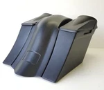 8.8" Lids 6" Saddlebags Fender Stretched No Pipe Harley Davidson Flh Touring. Fixed Price $620.00.