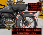 2018 Oem Cvo Harley 14-25 Touring Road Glide 21" Front Fender Gunship Gray. Fixed Price $499.95.