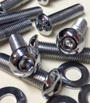 Harley Softail Chrome Rear Fender Strut Bolts FLSTFSE2 2007 Cvo Fat Boy Hd 7-717. Fixed Price $20.26.